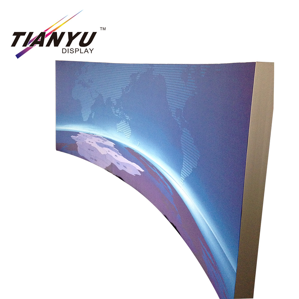 Tianyu display di Frameless Indoor / Outdoor Advertising tessuto LED tessile da pavimento Light Box Sign