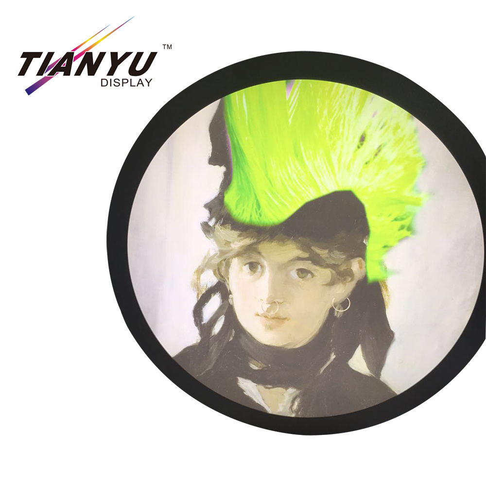 Double-Sided silicone Graphic bordo frame di sistema, telaio in alluminio Seg Tessuto Box LED