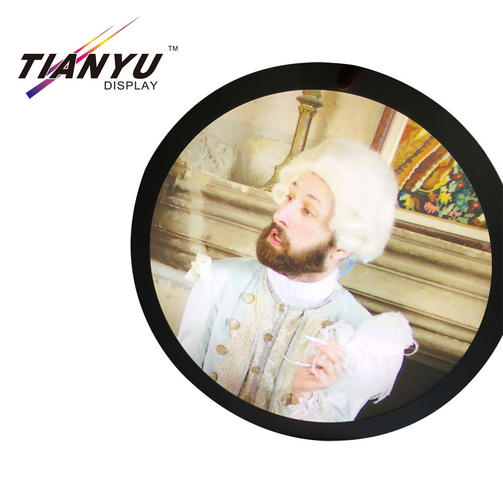 Double-Sided silicone Graphic bordo frame di sistema, telaio in alluminio Seg Tessuto Box LED
