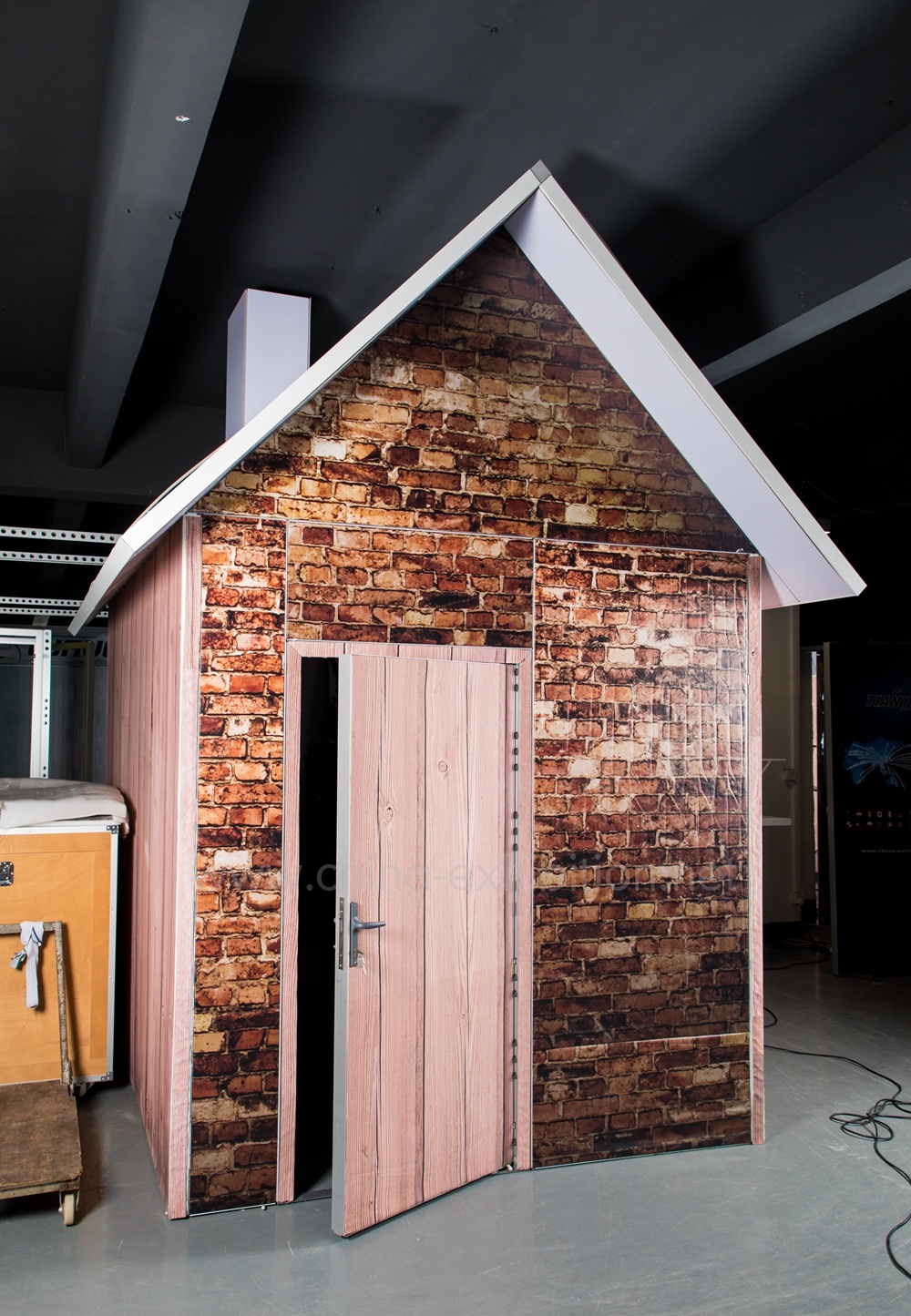 Alluminio 3X3m / 10X10FT con cabina modulare per fiere grafiche Christmas House