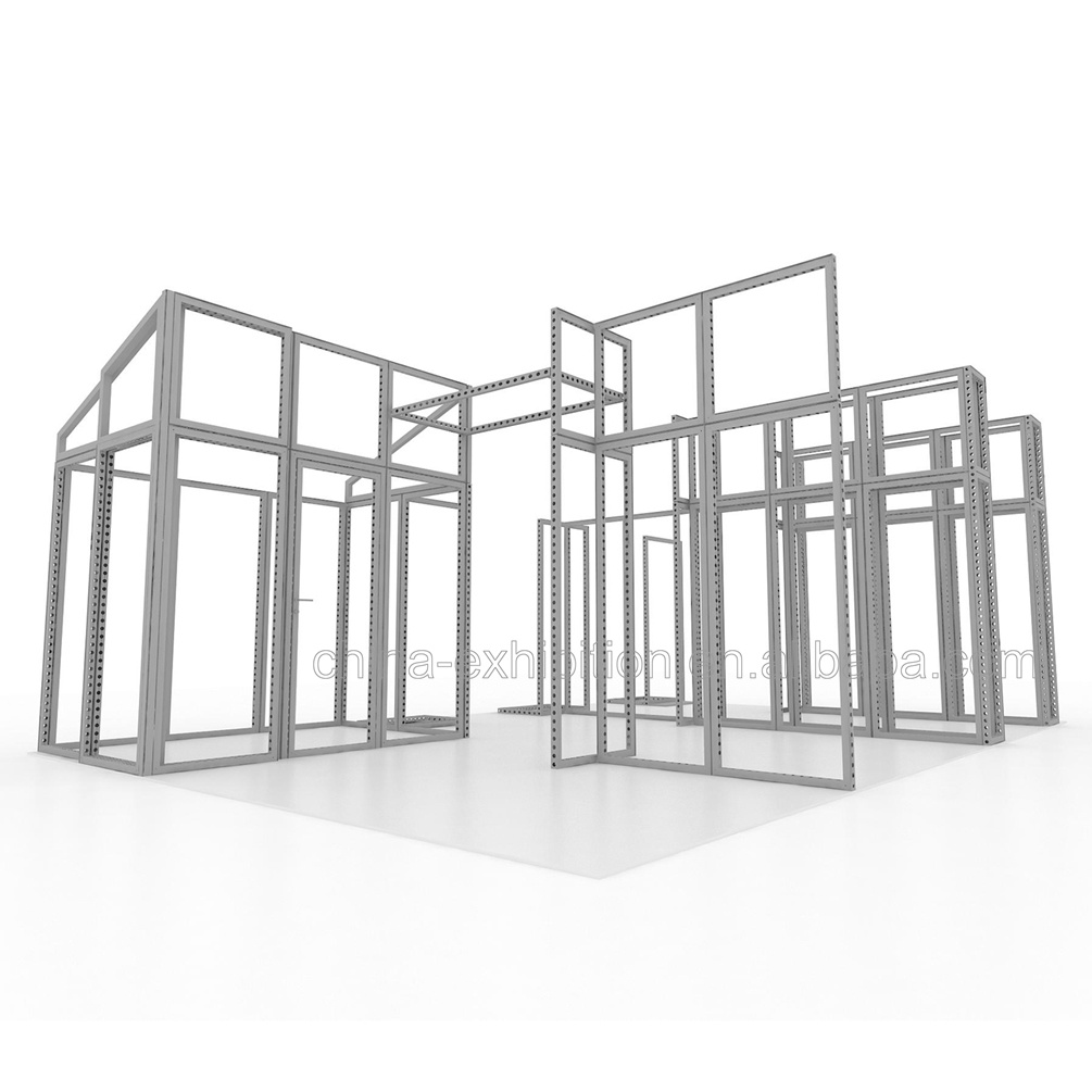 Alla moda in tutto il mondo Easy Building Modular Custom Exhibition Booth Design Stand fieristici Espositori