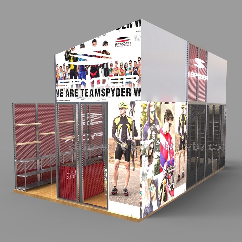 4x8m Stand Fiere Facile da montare portatile modulare su misura Exhibition Booth design