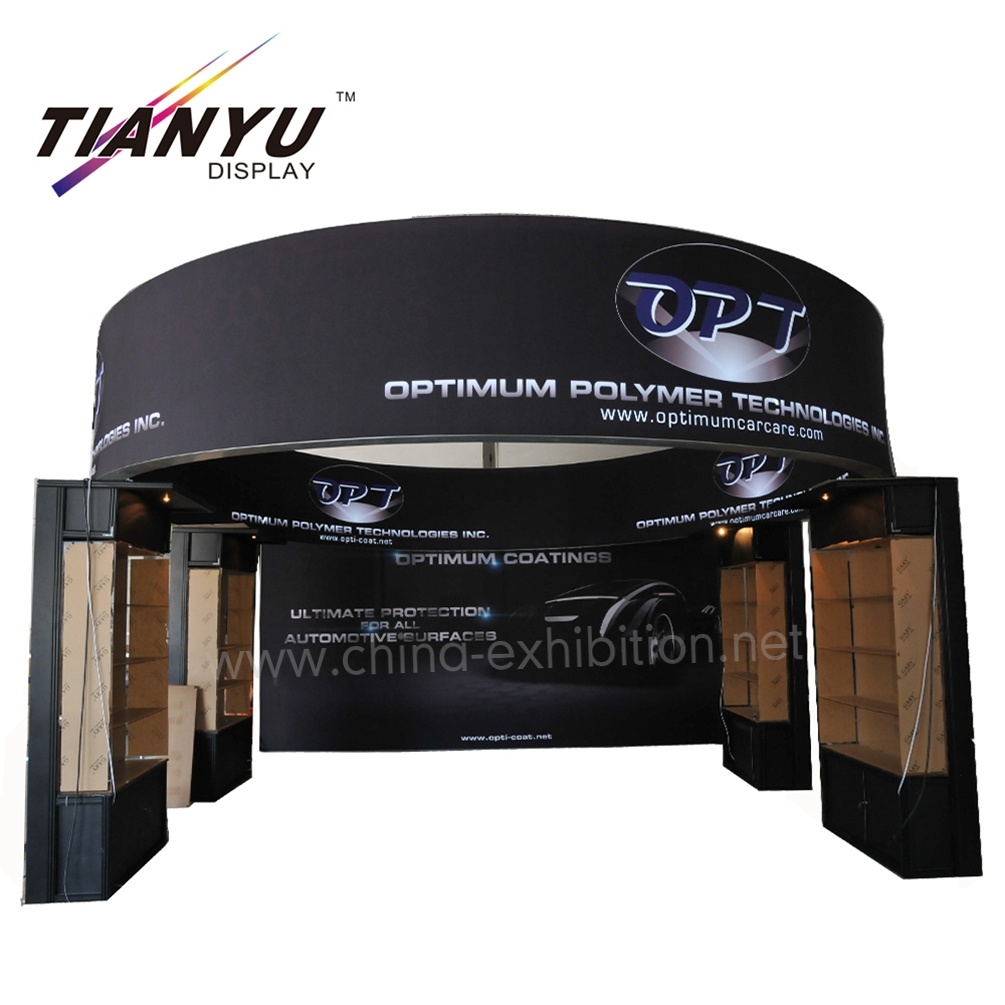 Professionelle Au&szlig;ergew&ouml;hnliche Kundenspezifische 20X20 Kreis-Form Messestand zum Verkauf