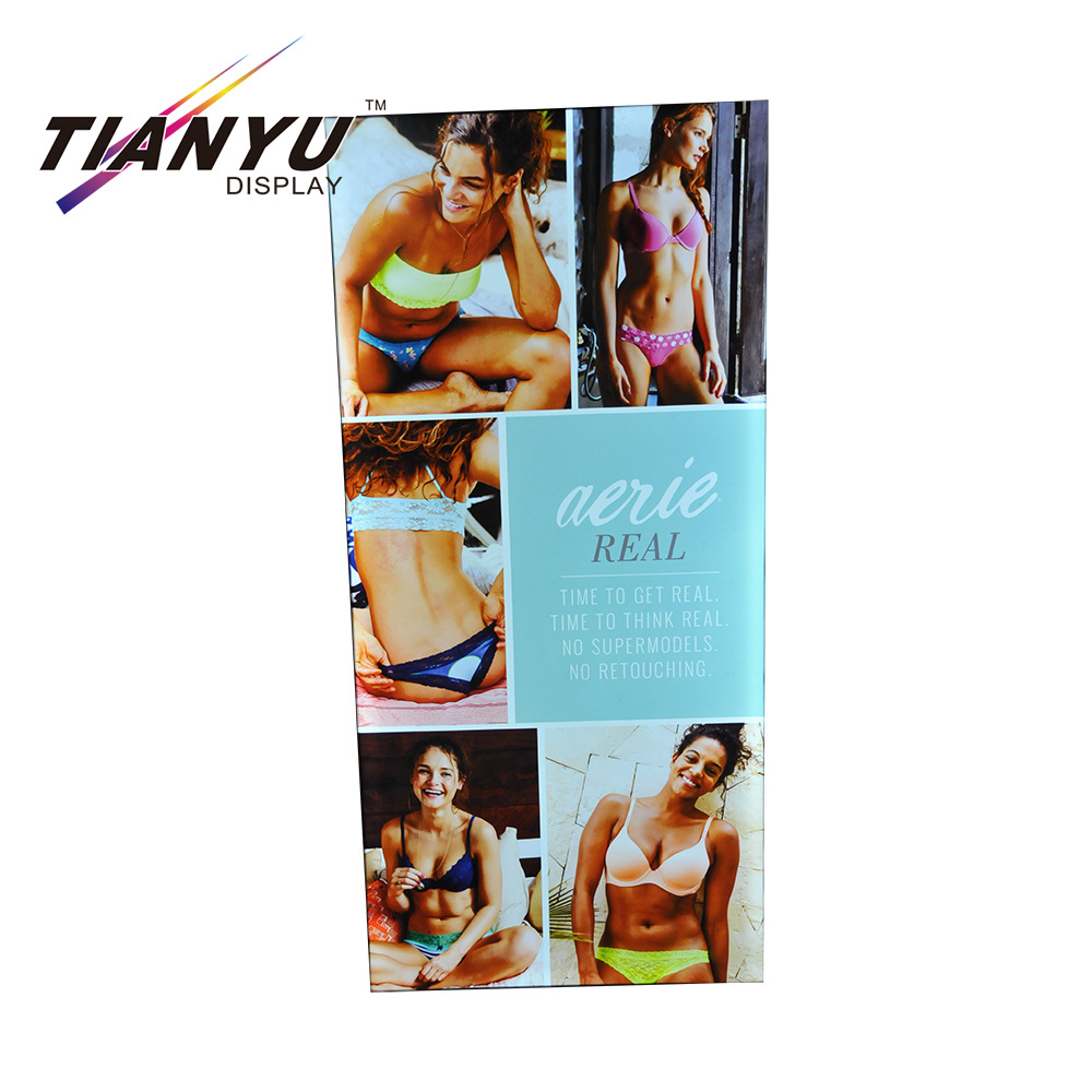 Scatola leggera di vendita al dettaglio del tessuto di mostra dell'interno di Tianyu con la barra d'attaccatura