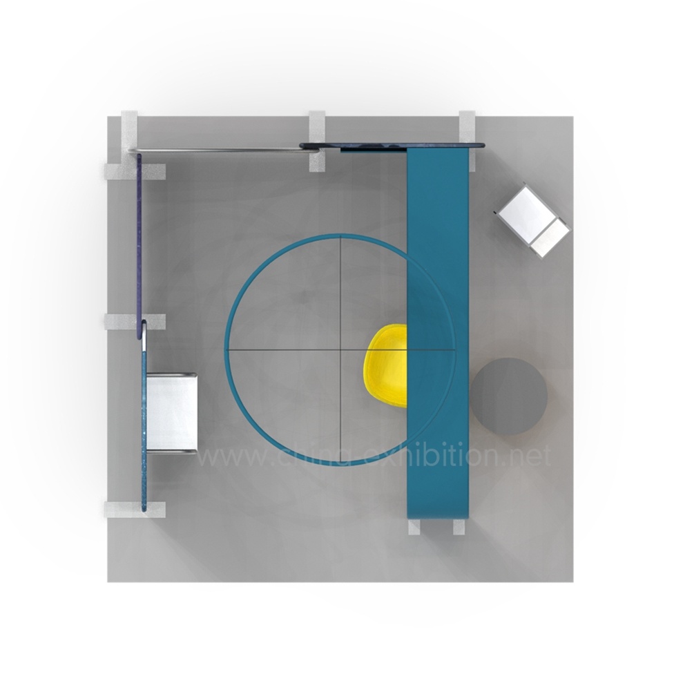10 * 10FT / 3x3m portatile del tessuto di tensionamento display retroilluminato Booth Trade Show di visualizzazione Sfondo stand