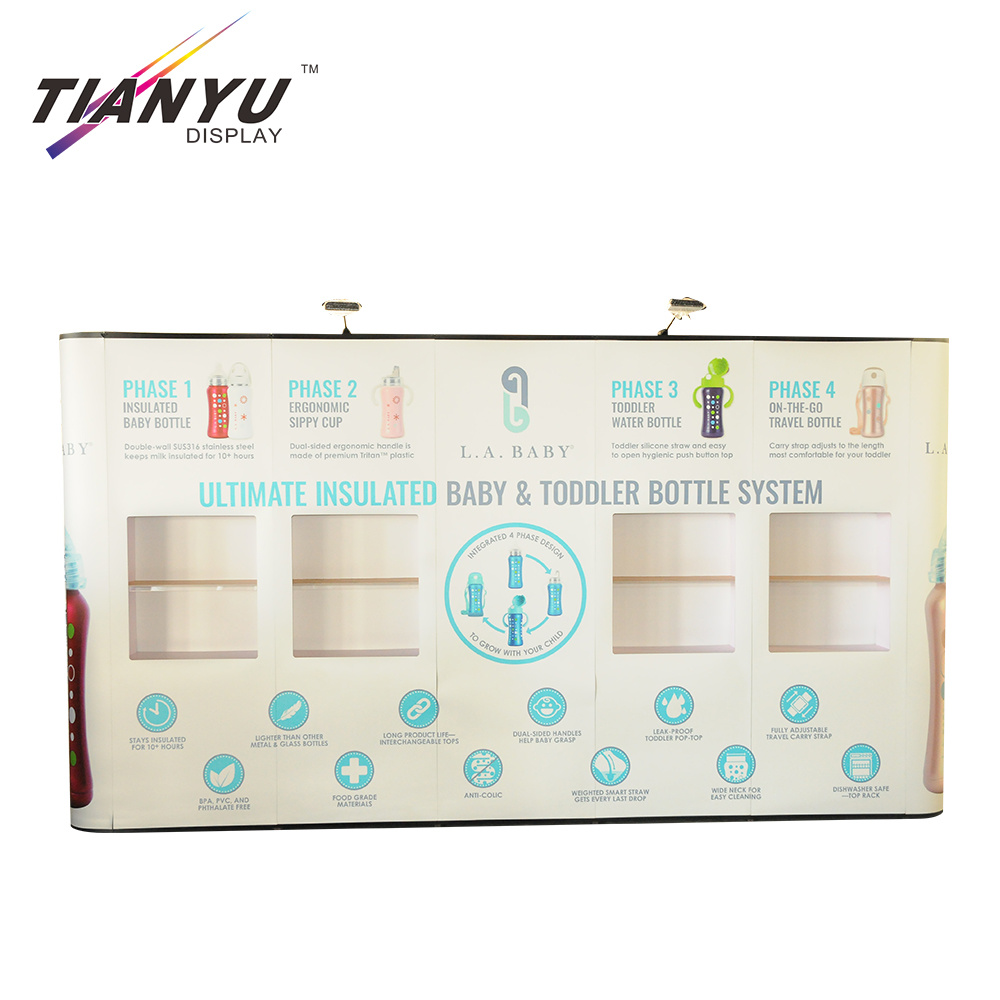 Heat Transfer Printing Tension Fabric Pop Up Display Tragbare Hintergrund Stand