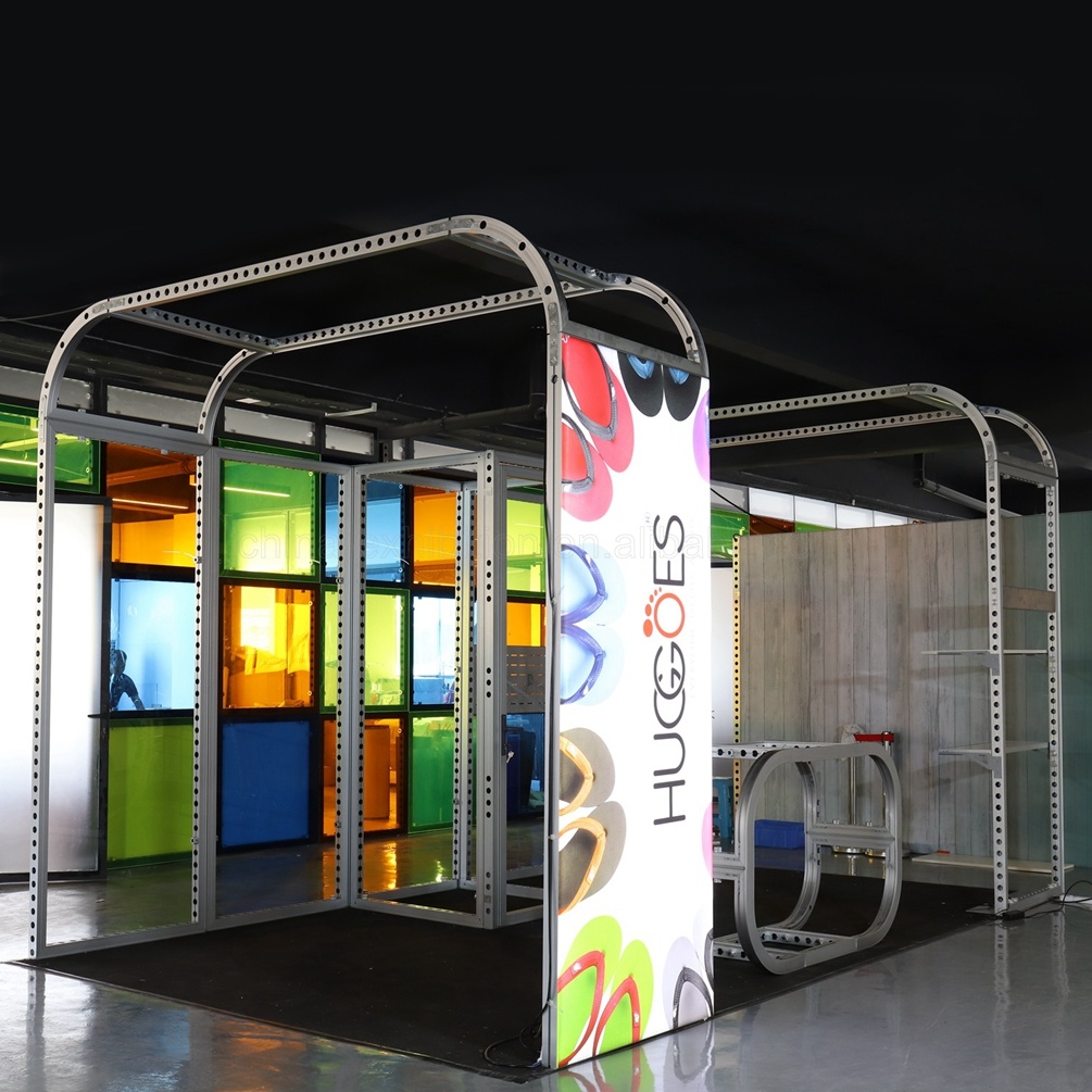 Installazione semplice e leggera della cabina di fiera commerciale dell'estrusione di alluminio per qualsiasi supporto di mostra