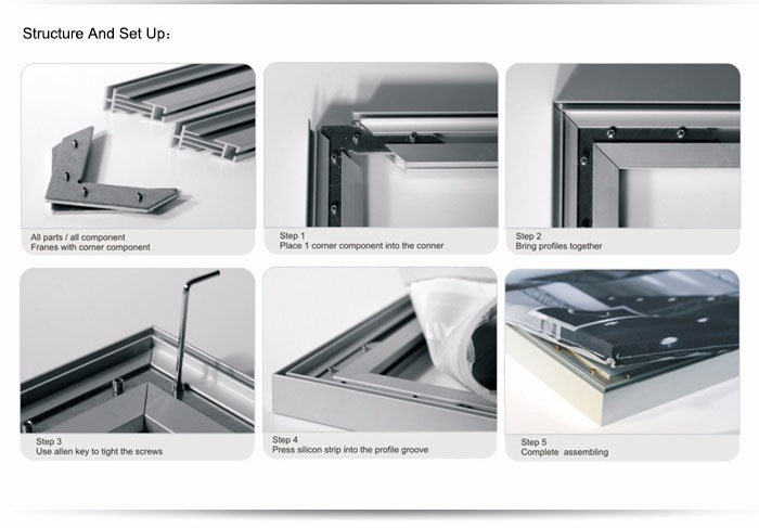 Portabel Aluminium Trade Show 3X3 Exhibition Booth