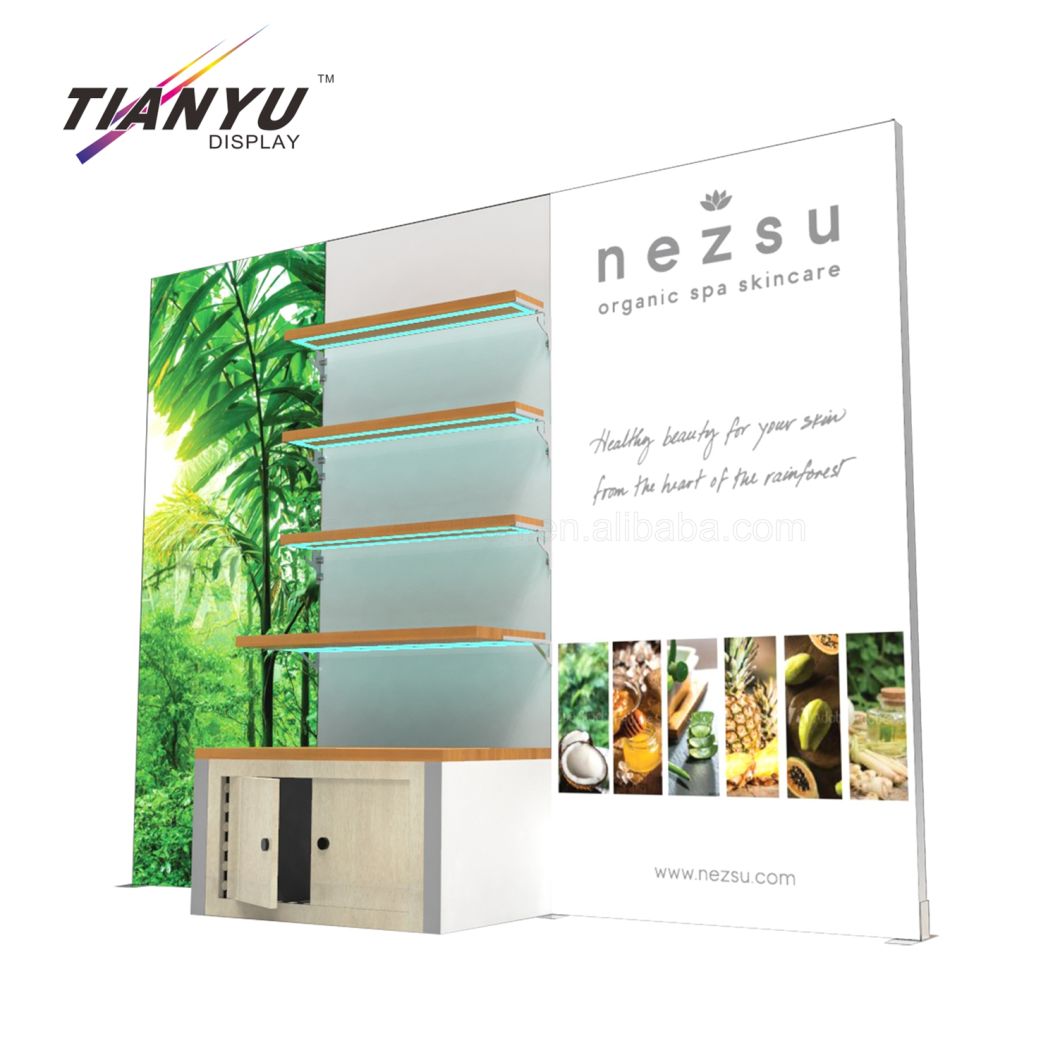 ファブリックグラフィックアルミモジュラースタンド展