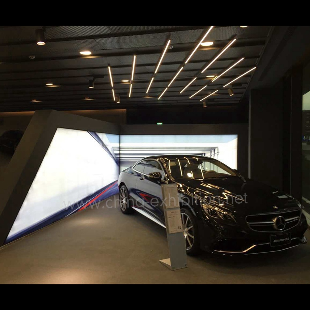 Disesuaikan Setiap Mewah Shape Toko LED Billboard Aluminium Fabric Tekstil Light Box