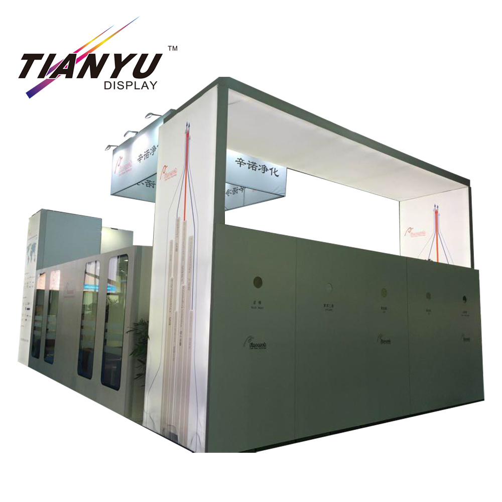 10X20 Feet 3X6m Messemessestand mit benutzerdefinierter Grafik