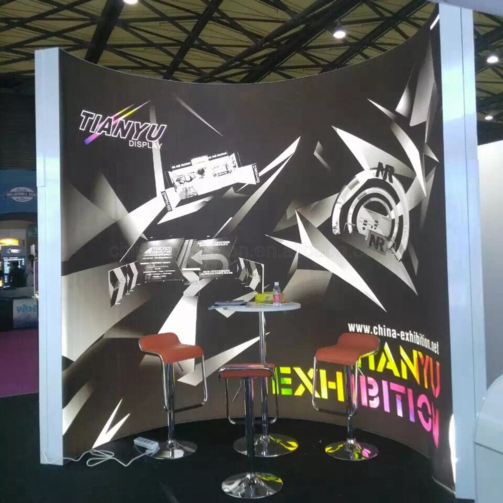 Diretto vendita della fabbrica senza telaio del doppio del tessuto laterale Telaio in alluminio Pubblicit&agrave; LED Light Box Booth