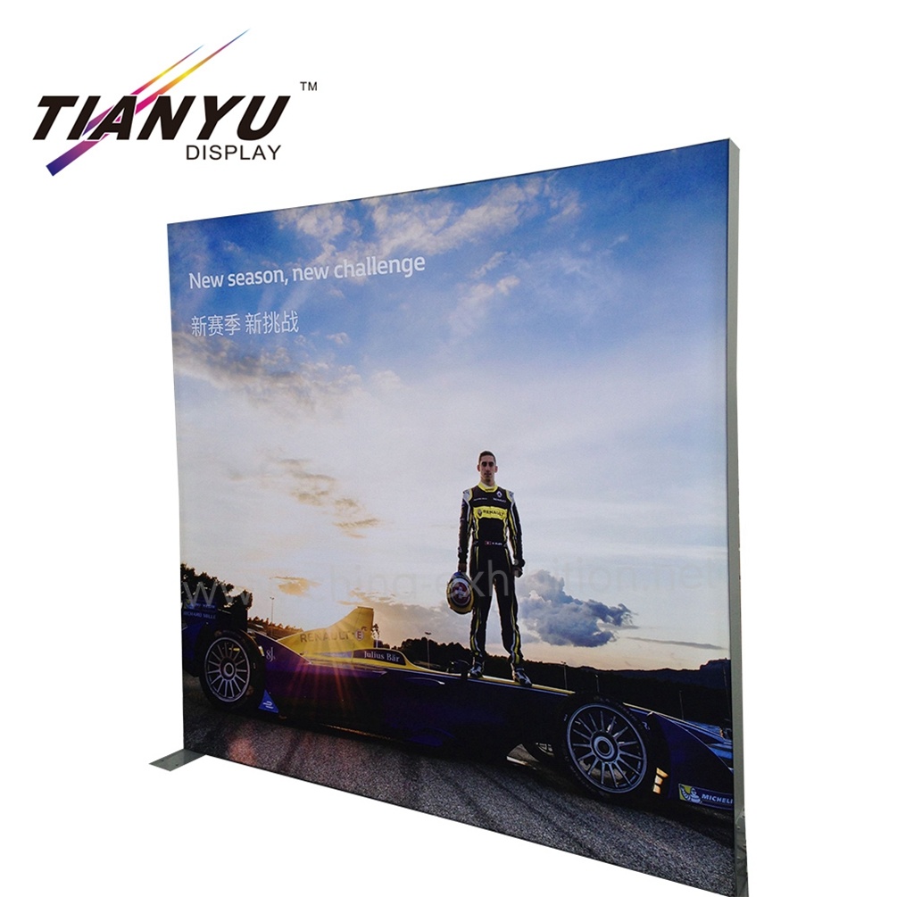 ダブルサイドフリーは、エッジリット・モジュールとライトボックススリム65ミリメートルフレームレスファブリックライトボックススタンド