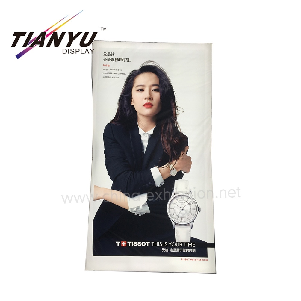 Besar Merek Penayangan Iklan Seg Lightbox Aluminium Fabric Ketegangan Bingkai