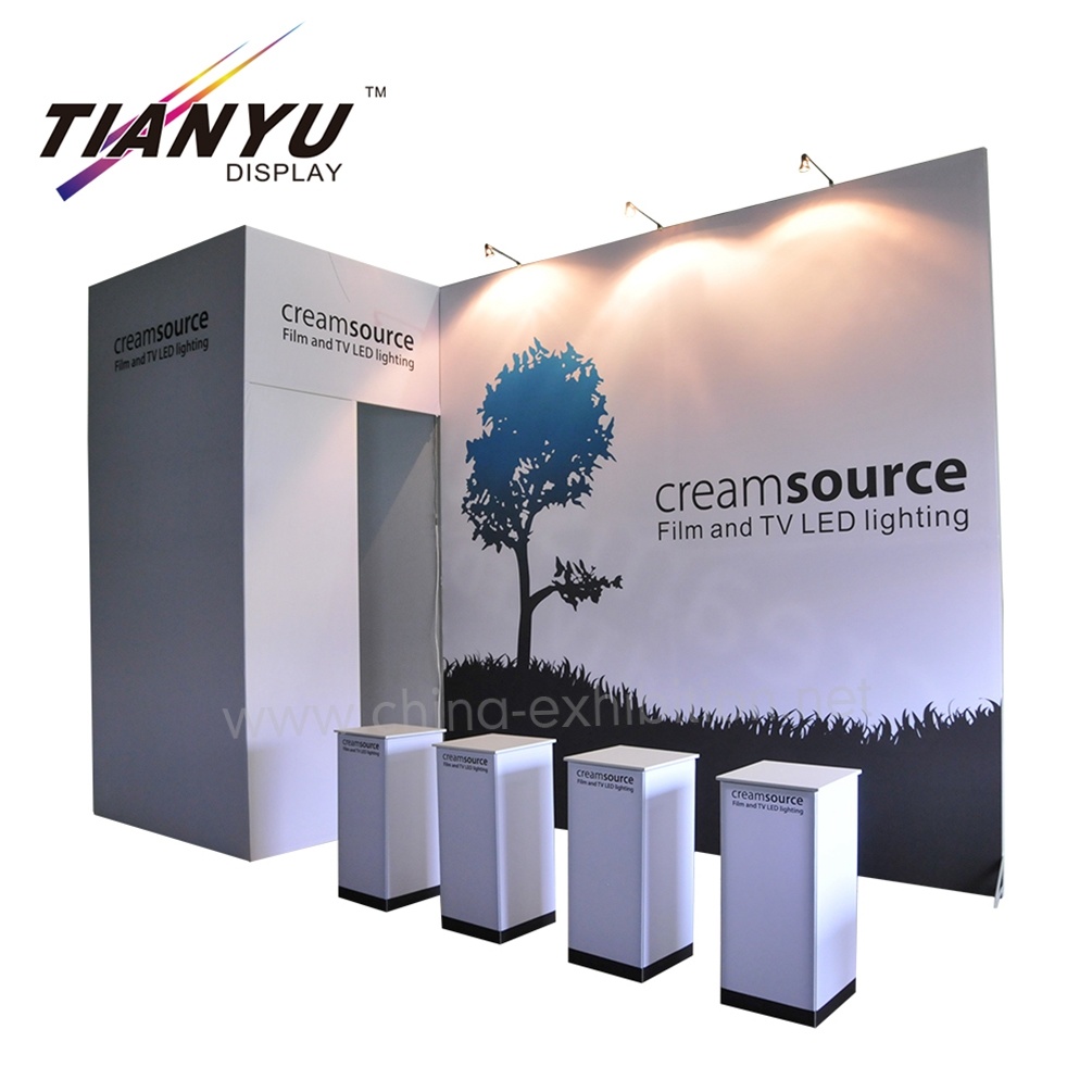 Vendite Film e TV Illuminazione a LED per stand espositivo modulare in alluminio 3X6