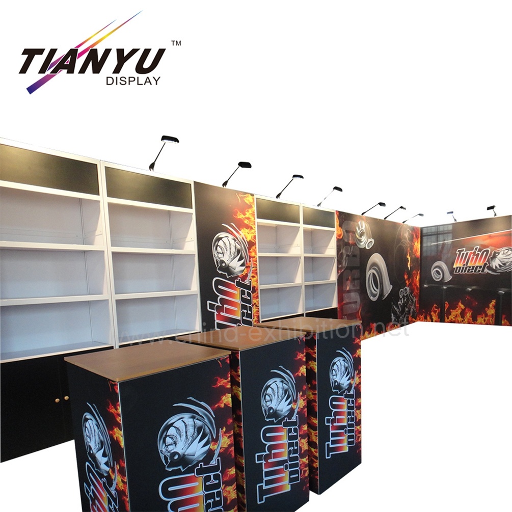 4x8m Exposition Custom Design Booth avec panneau acrylique