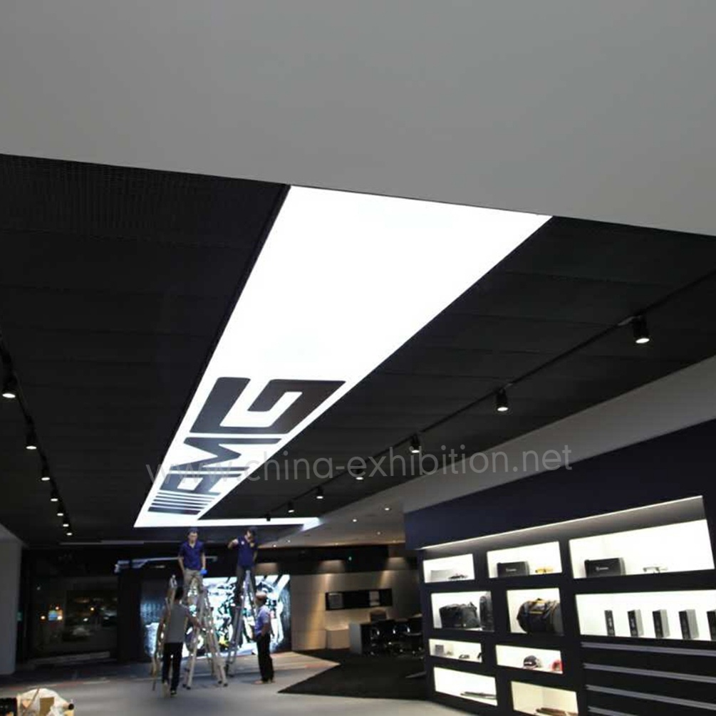 Hanging display Telai in alluminio ID Box pubblicitario luce del LED per vendita