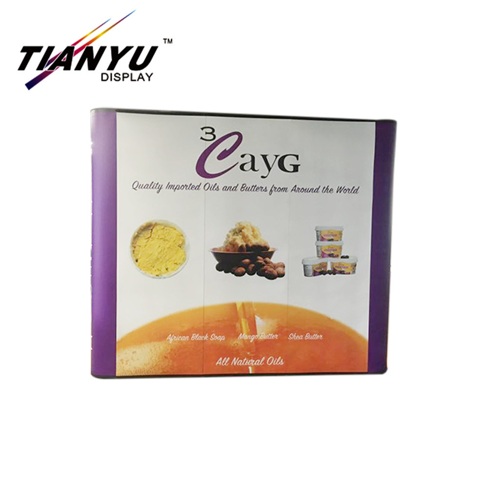 Fabric Pop up cartone Display basamento della bandiera