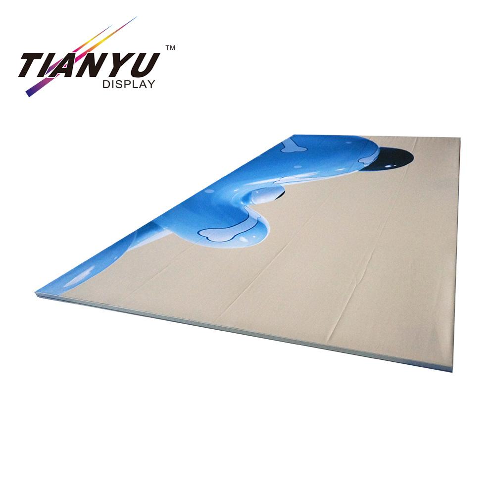 العرف حجم الألومنيوم خلفية حامل معرض كشك تصميم