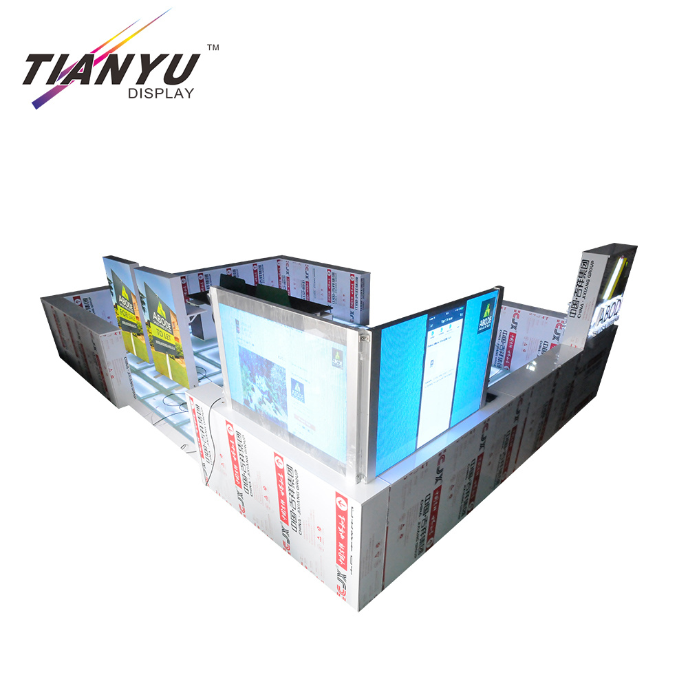 Personalizzato 10FT del tessuto di tensionamento Trade Show diritta display Booth