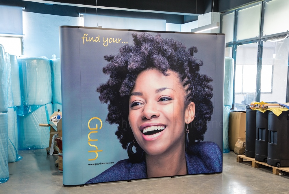 Disegno popolare Popup stand espositivo Booth Display Stand personalizzati in alluminio stand fieristici