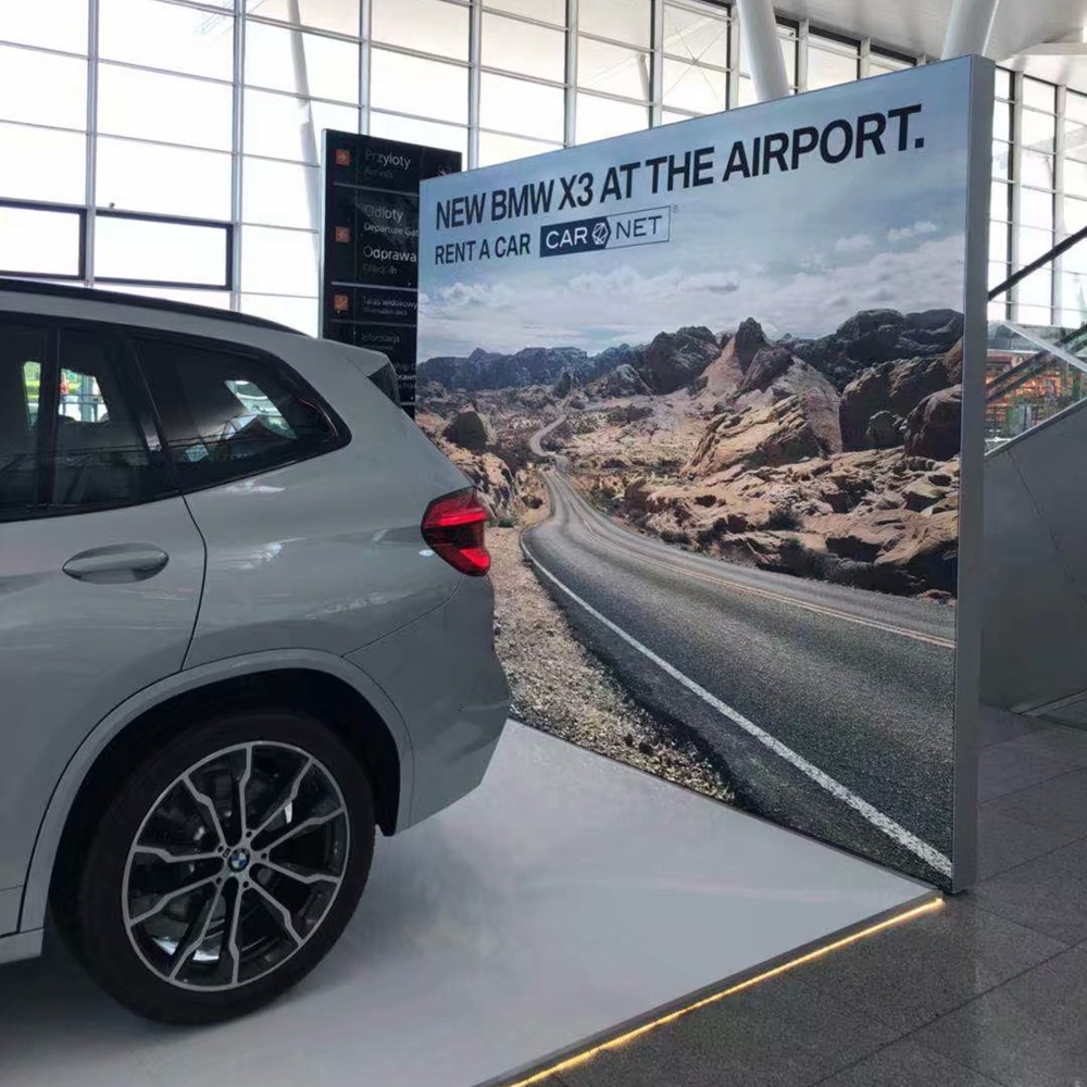 Libero basamento del Wall Hanging Sfondo Galleria Seg Estrusione marca famosa auto Light Box Seg Aluminium Extrusion Annuncio ID