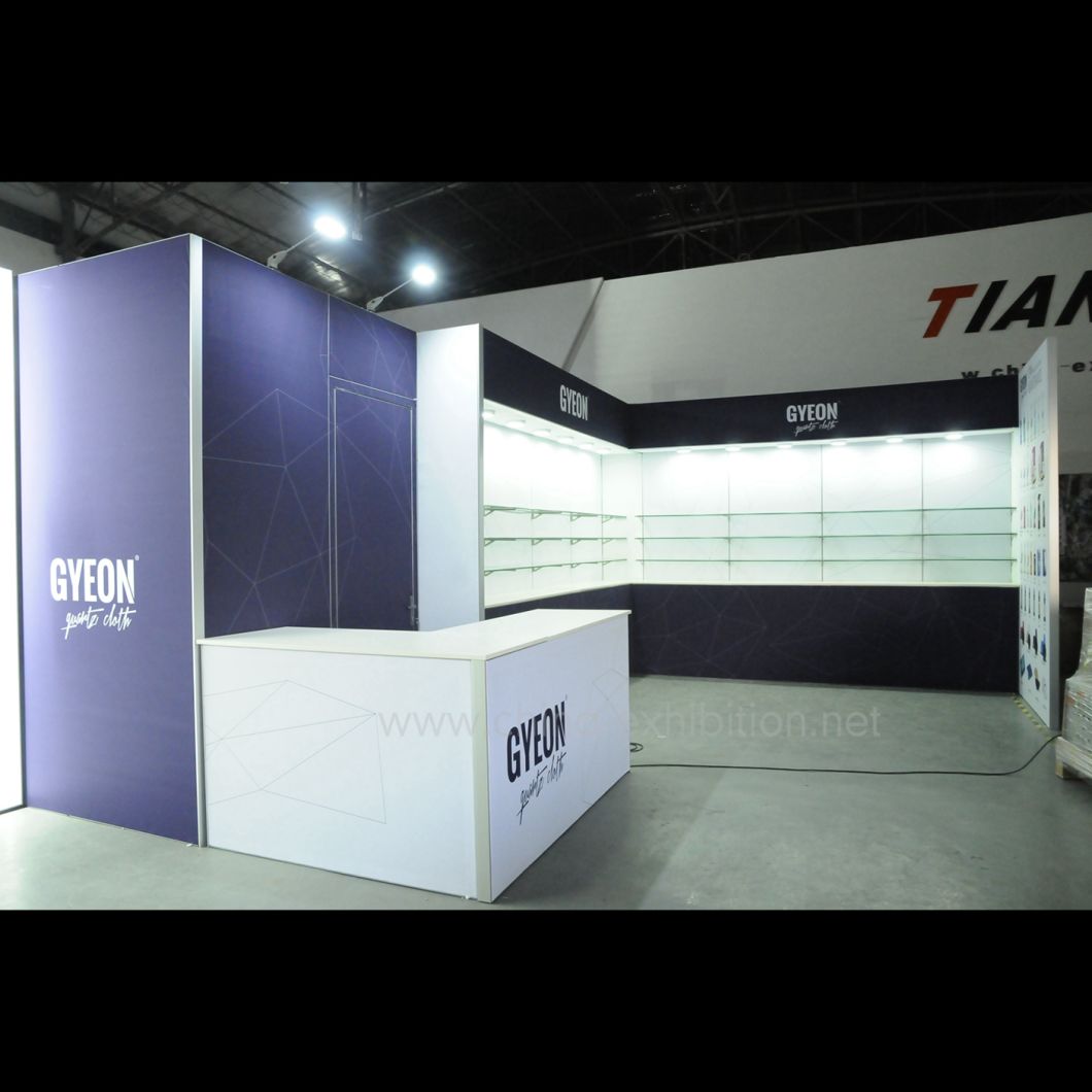 驚くほどカスタマイズされた高品質のロゴ標準ディスプレイ壁パーティション展示会トレードショーブース販売エキスポスタンドのアイデア