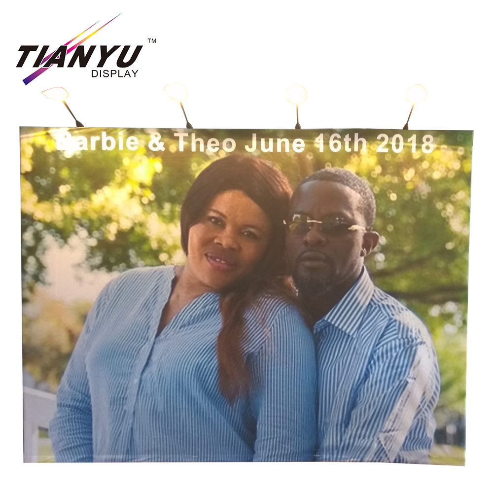 Exibi&ccedil;&atilde;o personalizada Partido Tradeshow ou casamento Uso 150 cent&iacute;metros X150cm 2 lados Horizontal Pop up Banners