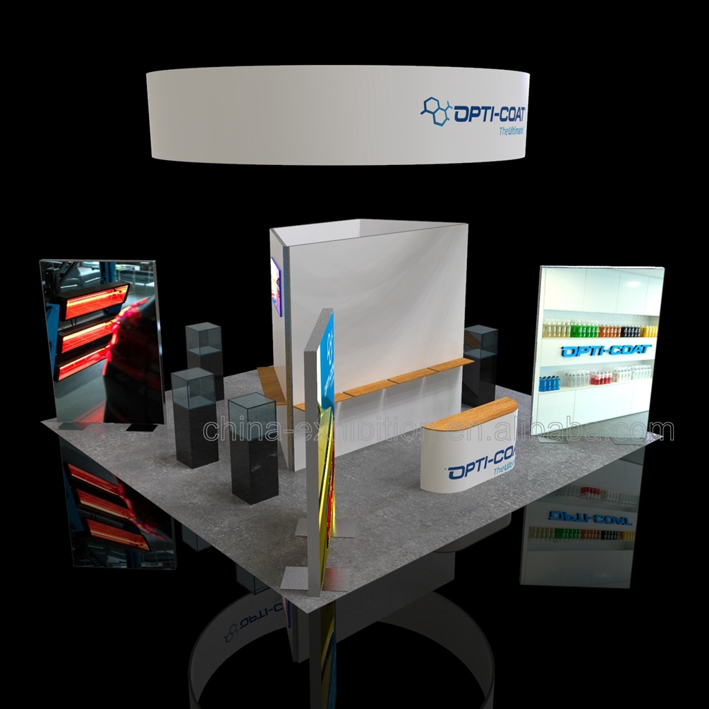 20FT Exhibition personalizzato fiera stand Progettazione Stand Utilizzato per Jiangmen International Exhibition Center