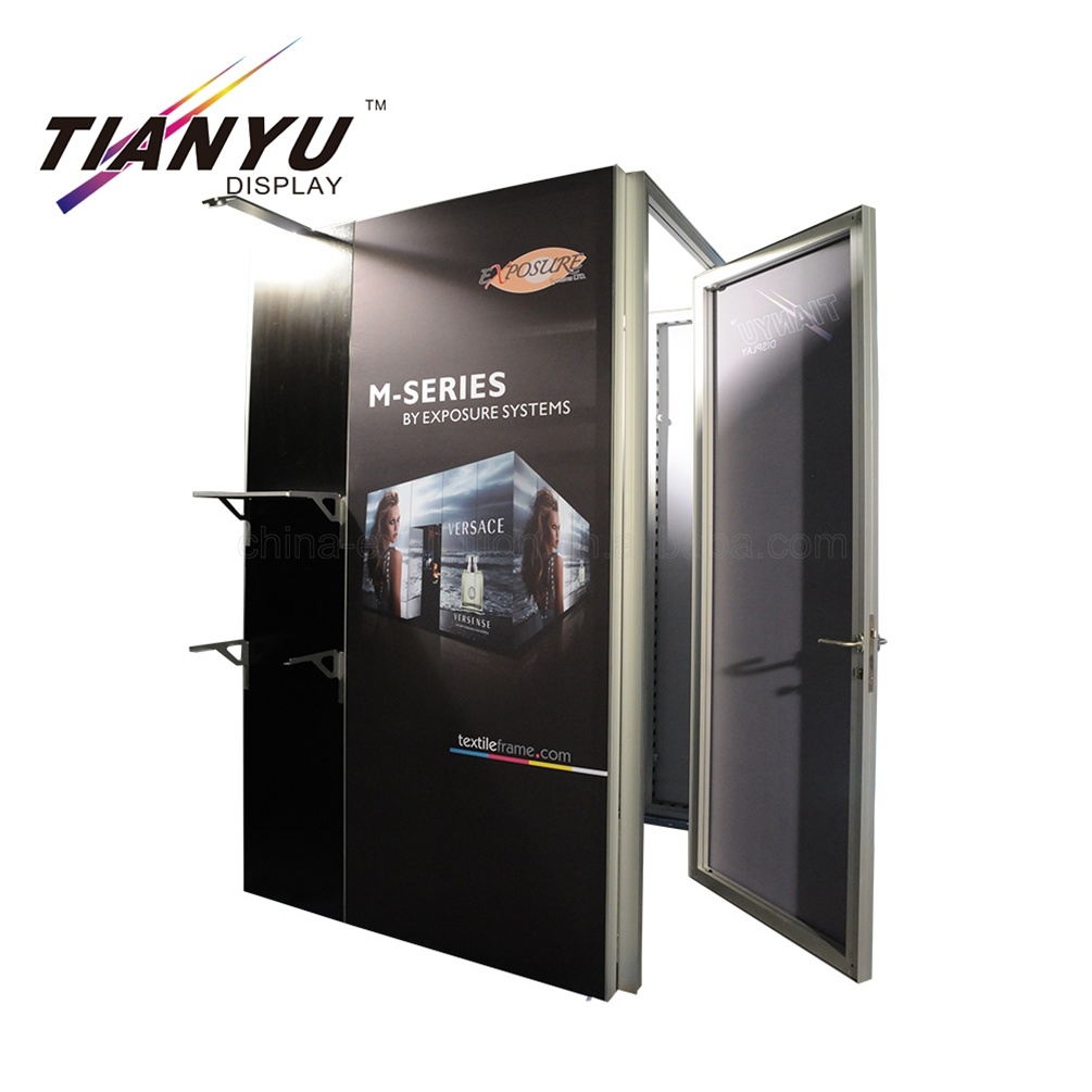 Progettazione di stand modulari Display per stand fieristici per grafica in tessuto