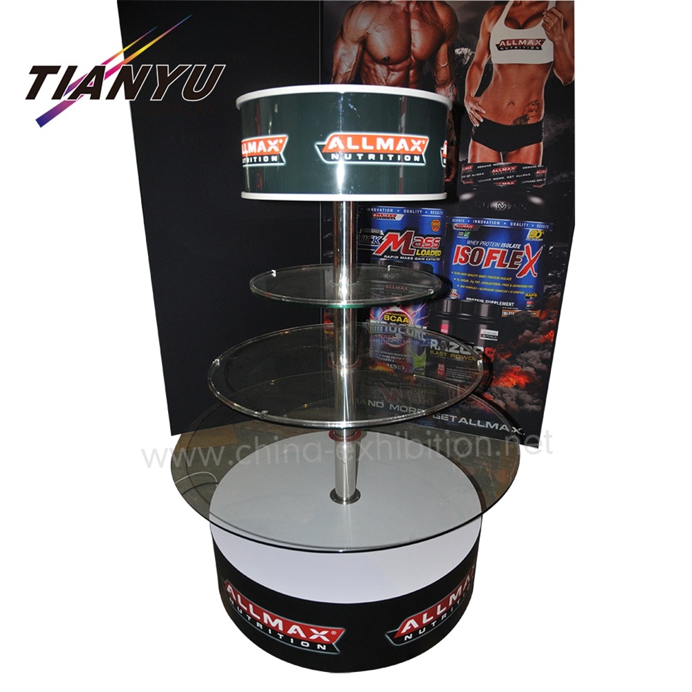 Professionelle Au&szlig;ergew&ouml;hnliche Kundenspezifisches Drucken Aluminium Profile Systems 6X6 Messestand-Design