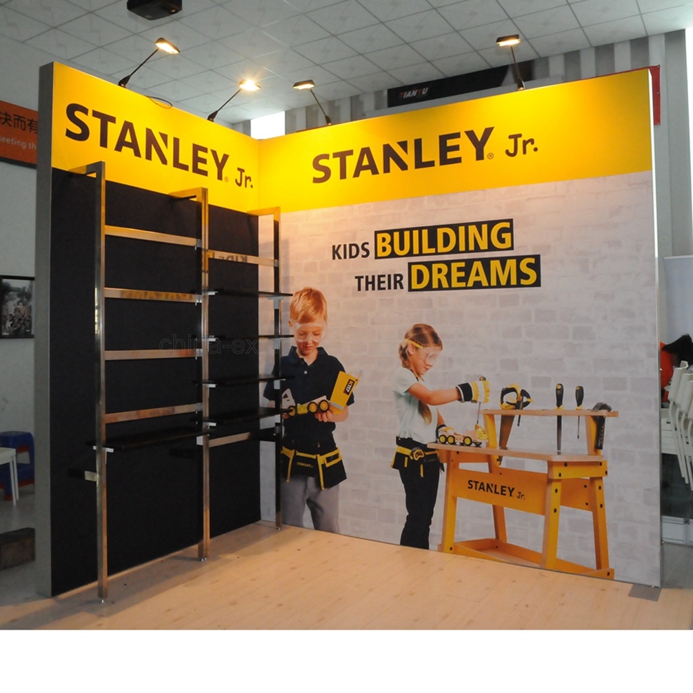 10X10FT L-Form-Messe Display-Messestand St&auml;nde mit Shelf