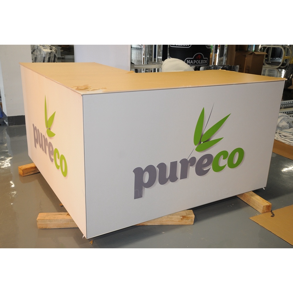 20X30FT Grande tessuto in tensione Etero curve di pop up stand display per Trade Show