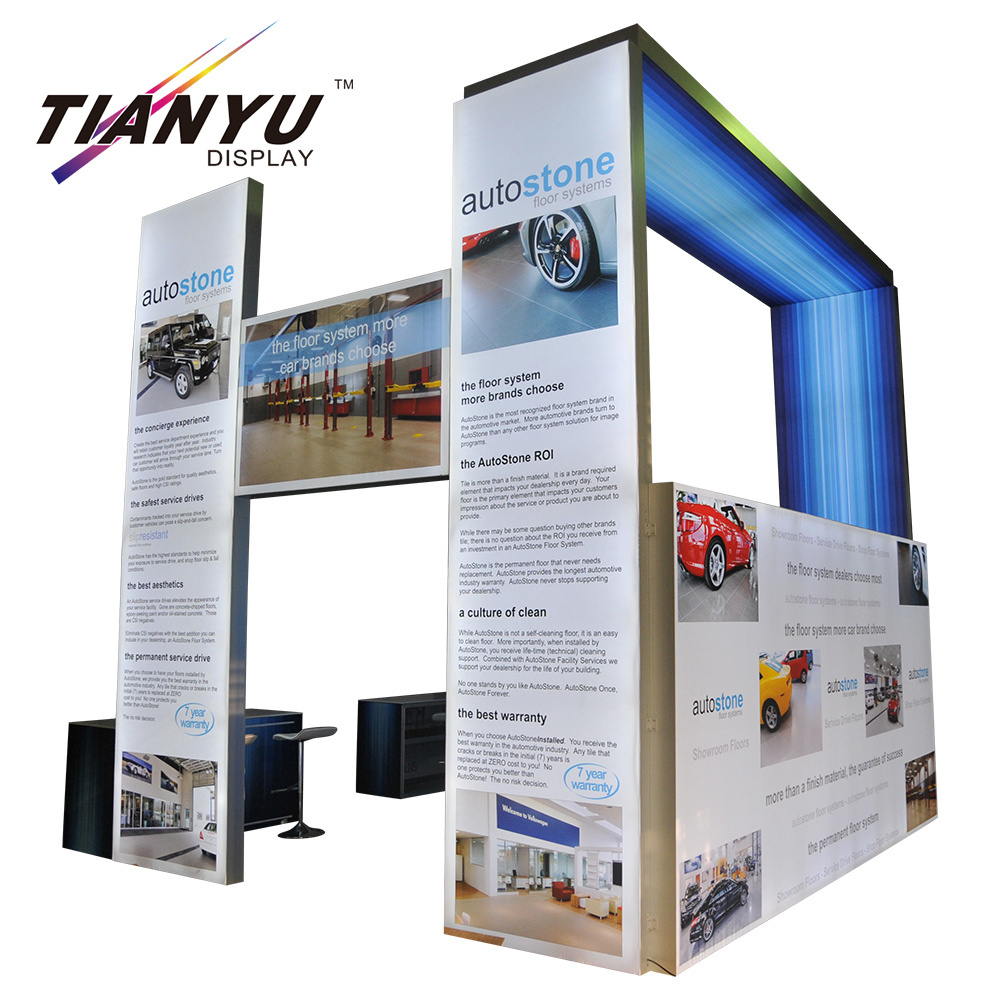 Pengiriman cepat 10x10 Pameran Modular Booth Tradeshow Booth 10x10