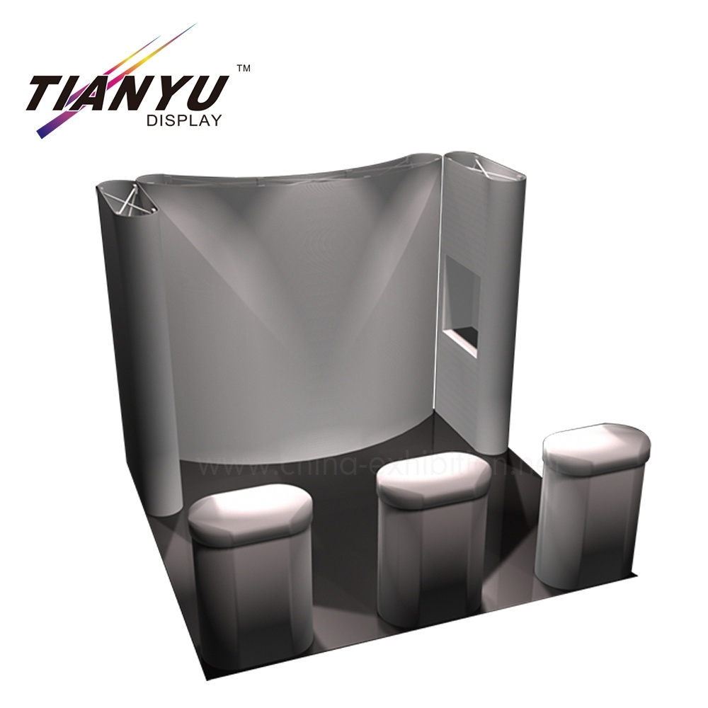 Personalizado reci&eacute;n innovador puesto de exhibici&oacute;n de pantalla 3D surge el soporte de exhibici&oacute;n de la bandera