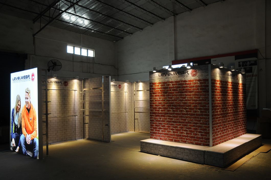 2019 New Super 10x10 Exhibition Booth Ketegangan Fabric Trade Show Folding Booth