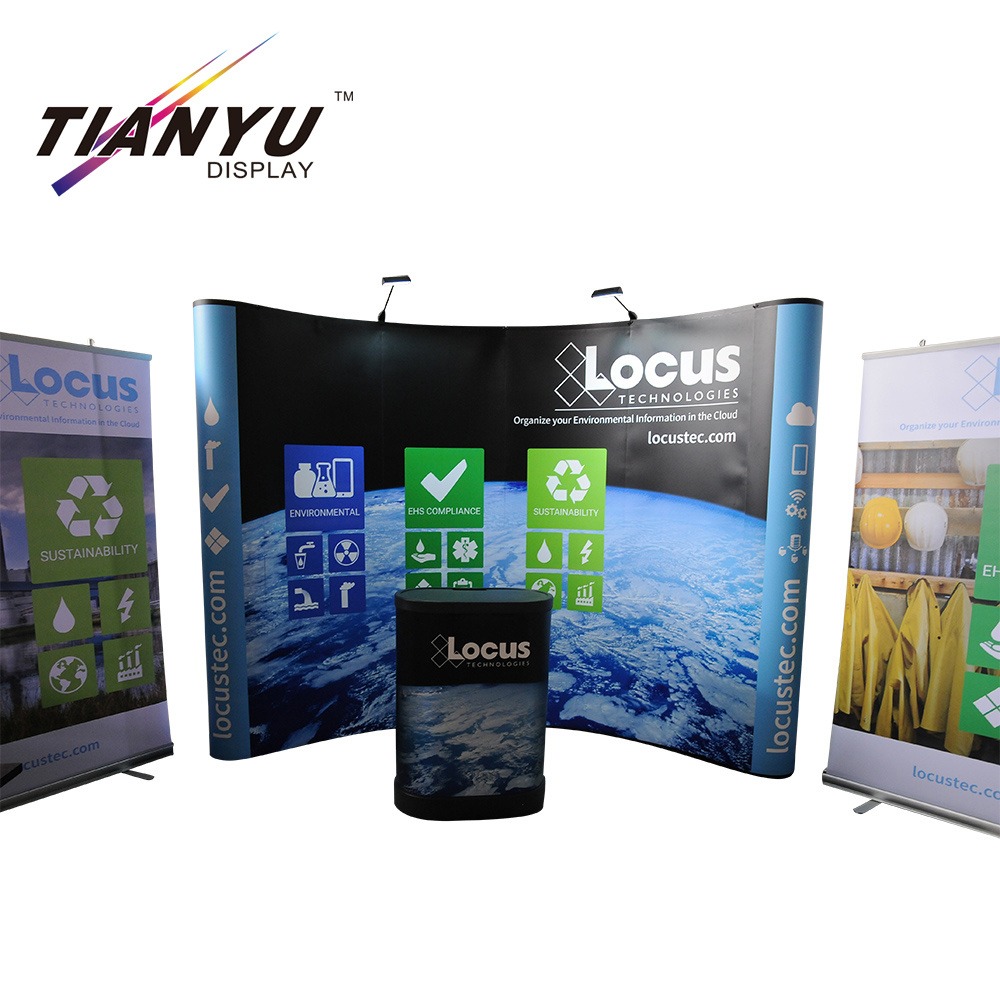 Pop-up display Fabric Pop Up Stand Exhibition Muur Banner Trade Show Achtergrond Stand