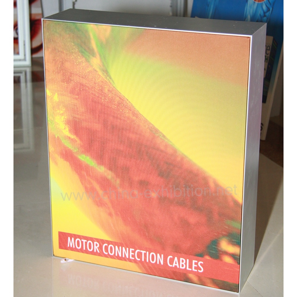 Wall Mounted Iklan Billboard Display, Menu Board Silicone Ujung LED, Gambar Aluminium Profiles Tekstil Lightbox