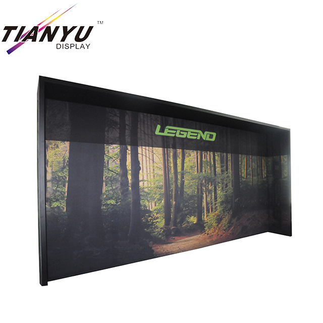Aluminium Trade Show Backdrop berdiri Lurus Trade Show Booth