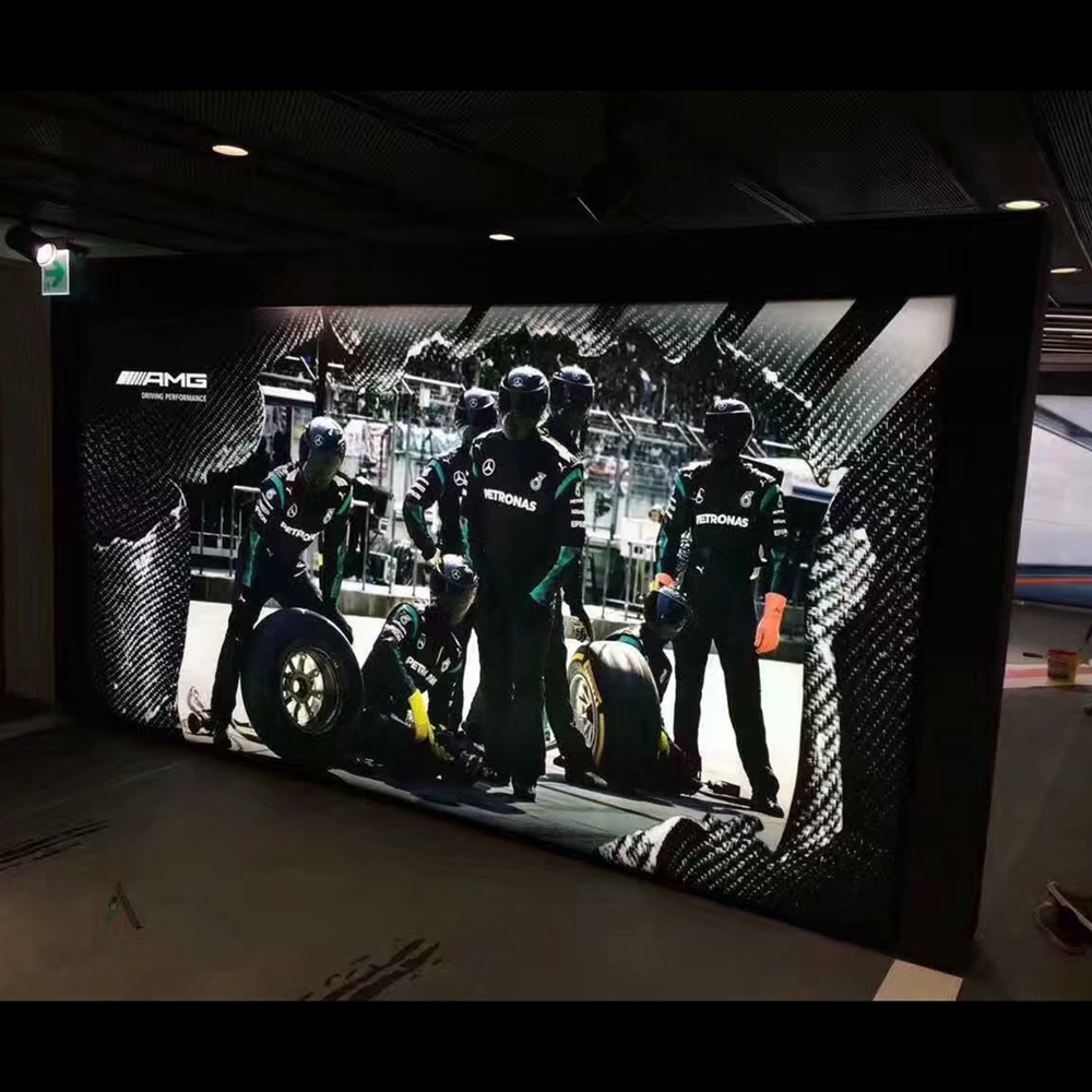 Libero basamento del Wall Hanging Sfondo Galleria Seg Estrusione marca famosa auto Light Box Seg Aluminium Extrusion Annuncio ID