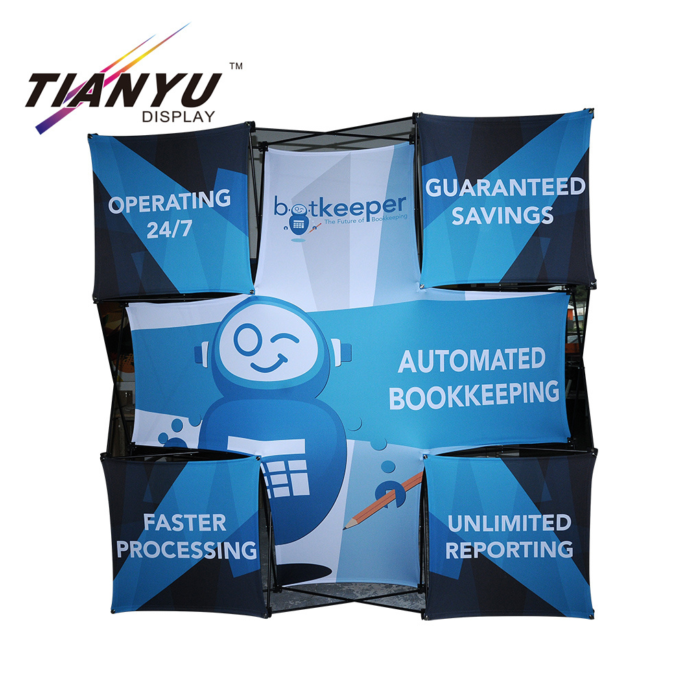 Fabric Pop Up Stand Tentoonstelling Wall Display Trade Show Banner Achtergrond Stand