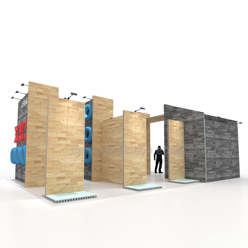 Alla moda in tutto il mondo Easy Building Modular Custom Exhibition Booth Design Stand fieristici Espositori