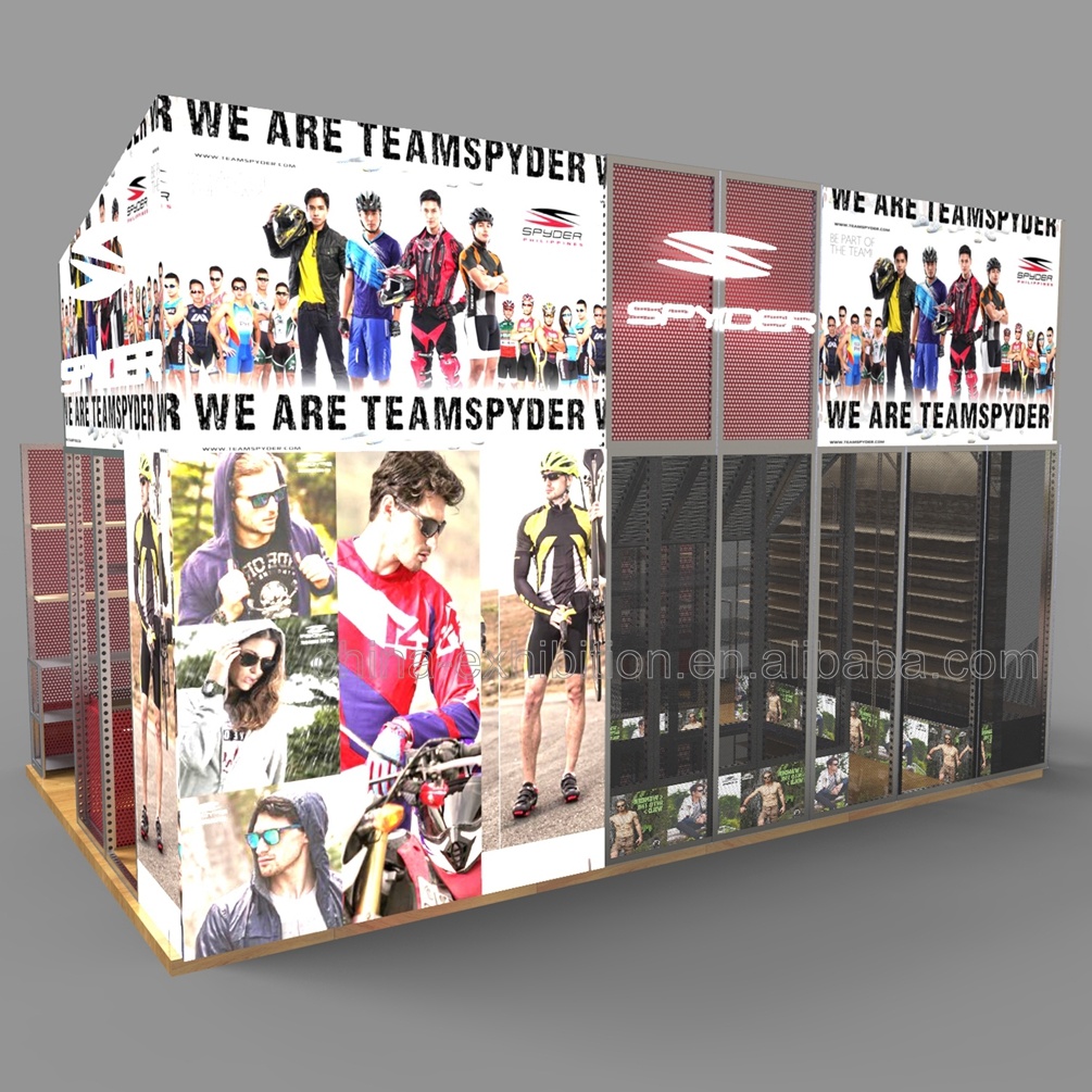 4x8m Stand Fiere Facile da montare portatile modulare su misura Exhibition Booth design