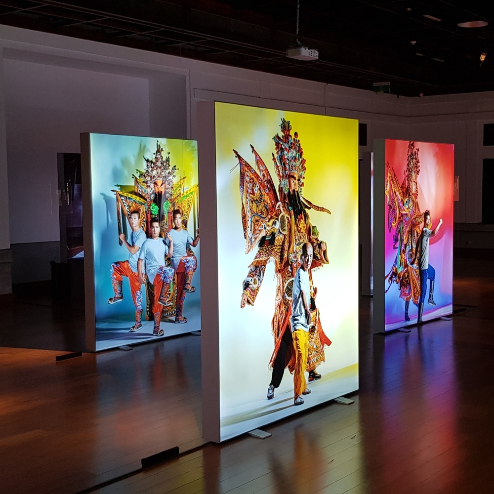 Jiangmen pubblicit&agrave; Display LED Backlight Telaio in alluminio cinese Opera di Pechino display Light Box