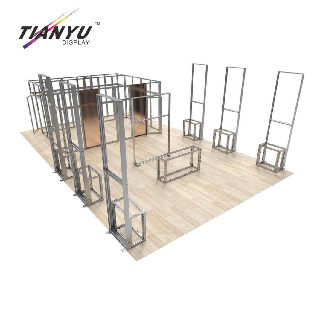 8mx8m Flex Riciclare tessuto di disegno grafico di alluminio display Exhibition Booth