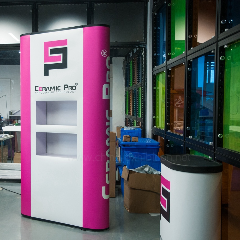 Cina Pemasok Lurus Expo Exhibition Tampilan Pop up stand