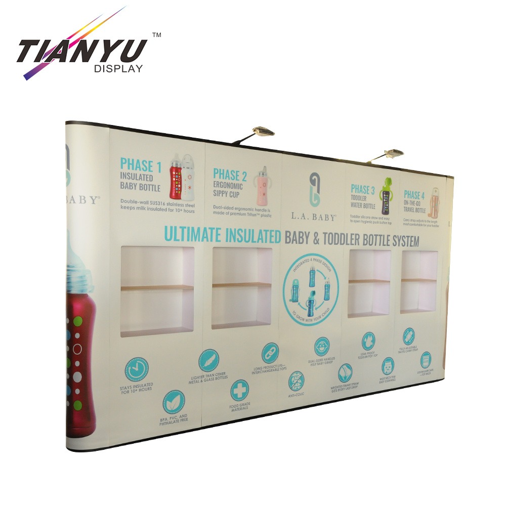 Heat Transfer Printing Tension Fabric Pop Up Display Tragbare Hintergrund Stand
