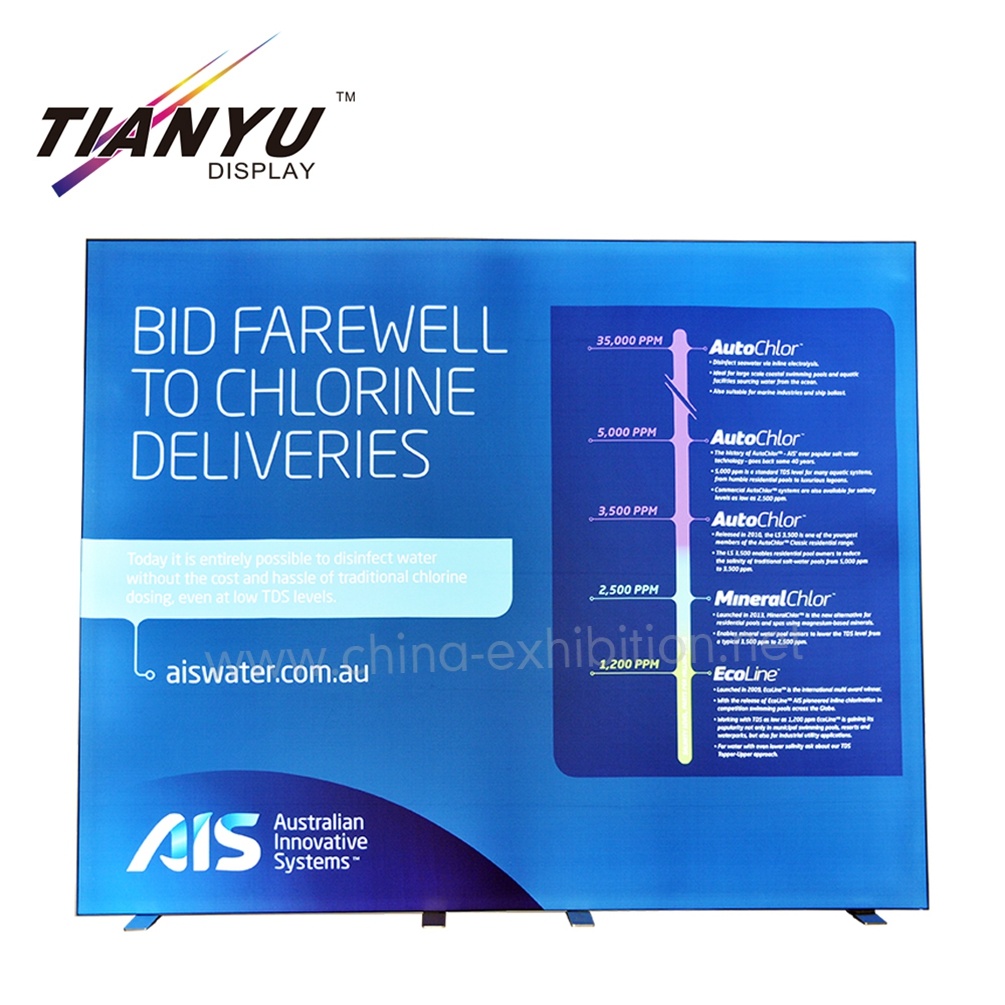 Esposizione di alluminio Light Box Profilo Display Stand espositivo portatile Stand Stand di design