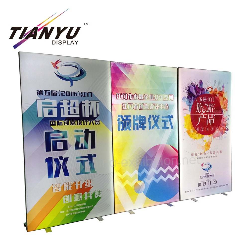 Kentalkan 120mm ganda Sided Edgelit Fabric LED Light Box untuk Besar Tradeshow Tampilan