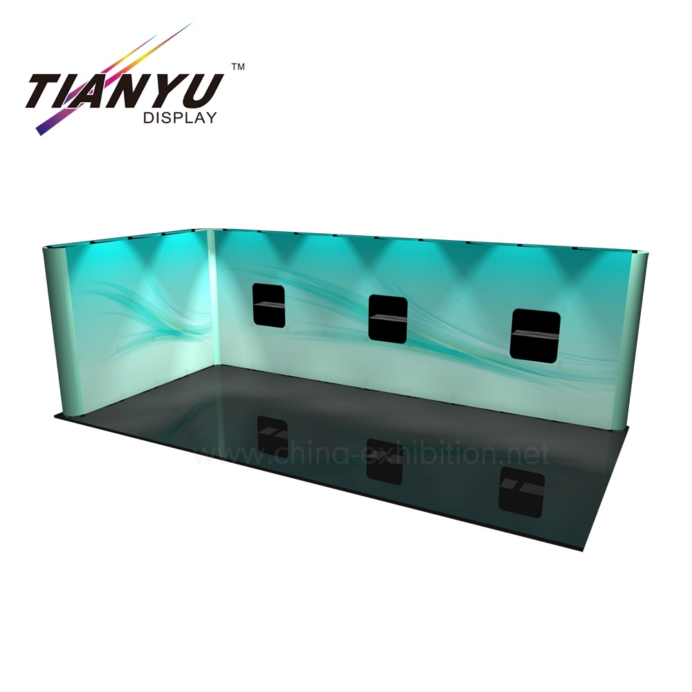 En forma de L / T Forma Tela / PVC Expo surge la Feria de visualizaci&oacute;n de exposiciones